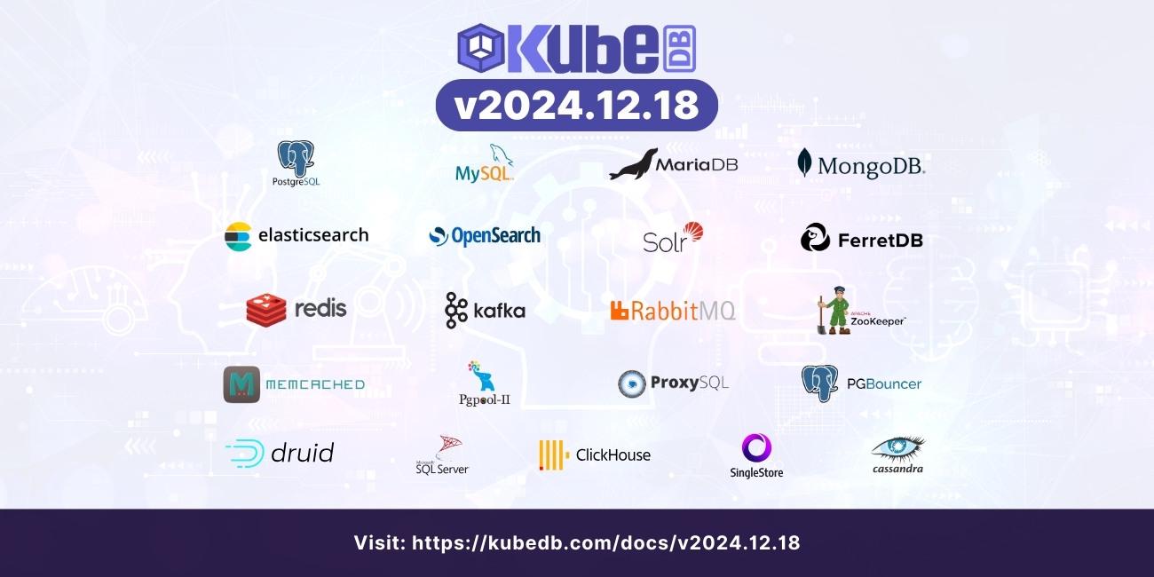 Announcing KubeDB v2024.12.18